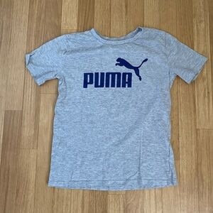 PUMA Boys Grey T-Shirt Size M (10-12)